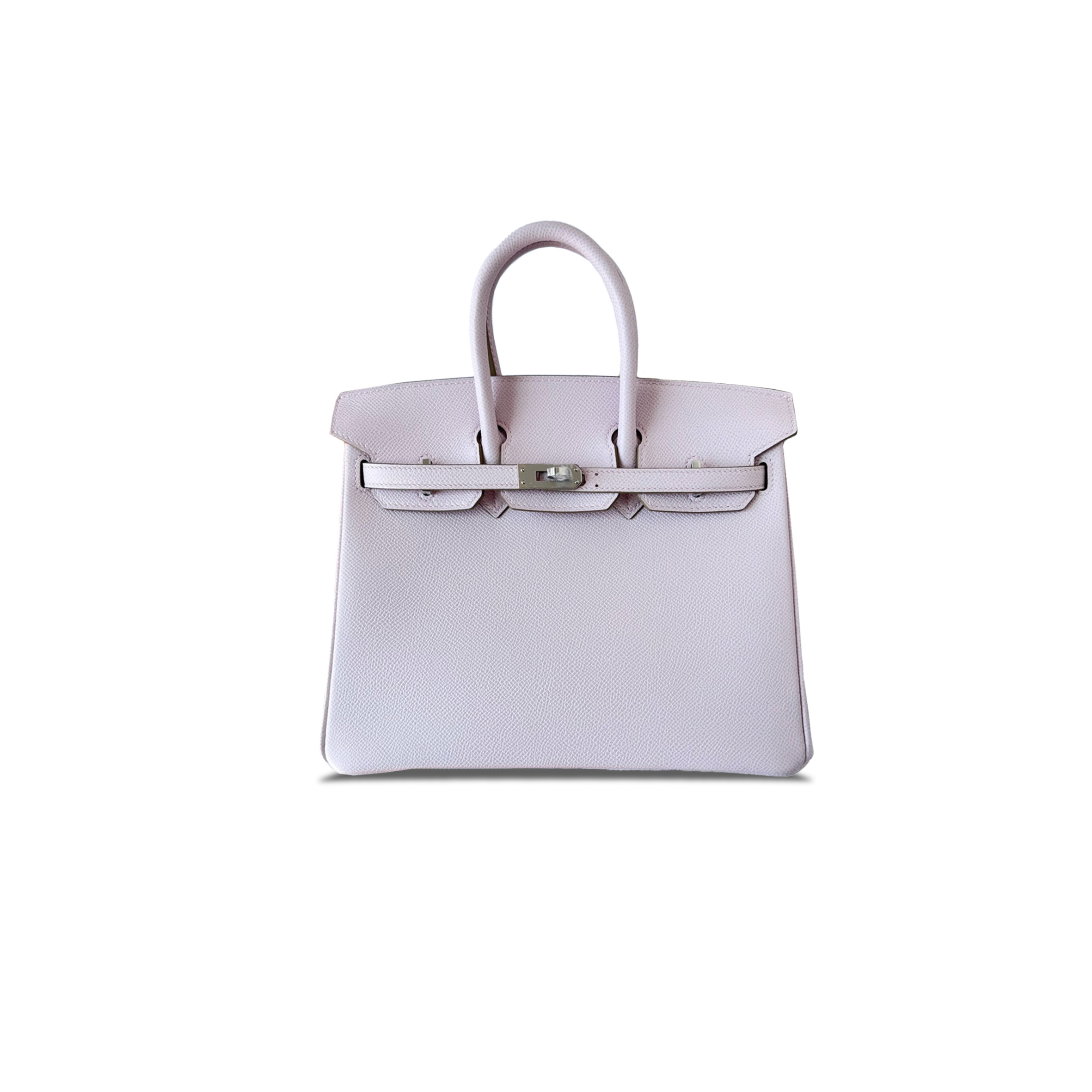 H**mes birkin 25 epsom fantasy purple and silver buckle h028369ck02 (25*20*13cm)